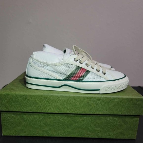 Mesh Web 1977 Tennis Sneakers 5 Mystic White - Picture 2 of 6